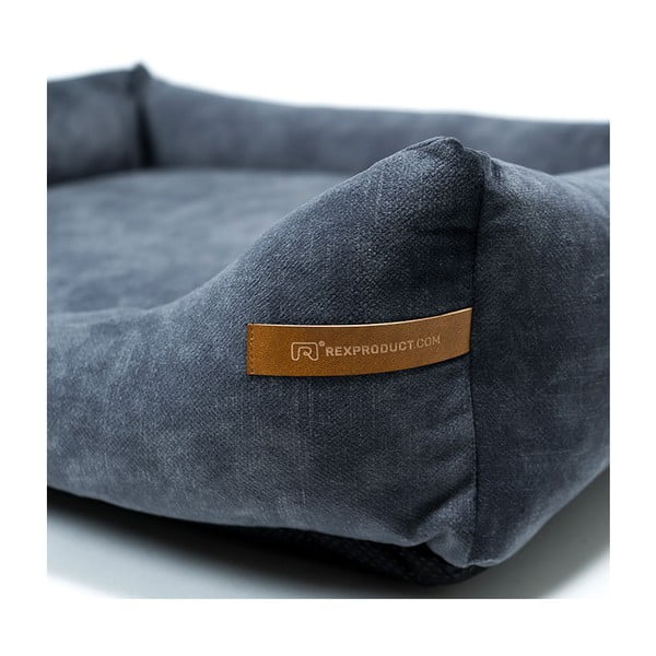 Tumši pelēka mājdzīvnieku gulta suņiem 85x105 cm SoftBED Eco XL – Rexproduct-image-2