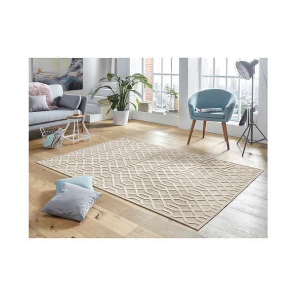 Krēmkrāsas viskozes paklājs Mint Rugs Caine, 160 x 230 cm-image-1