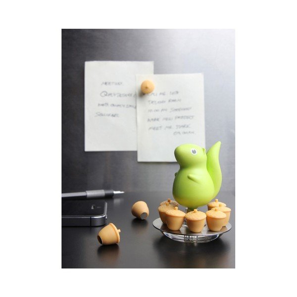 Zaļš statīvs ar īkšķiem Qualy Squirrel & Acorn-image-2
