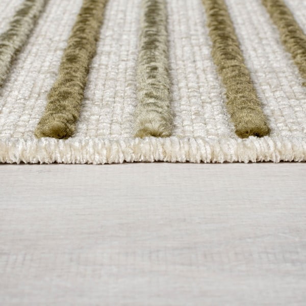 Zaļš mazgājams paklājs no šenila 200x320 cm Elton – Flair Rugs-image-4