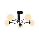 Melna griestu lampa Squid Lighting Star, augstums 34 cm