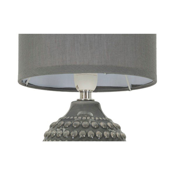 Pelēka keramikas galda lampa ar auduma abažūru (augstums 30,5 cm) Points – Mauro Ferretti-image-4