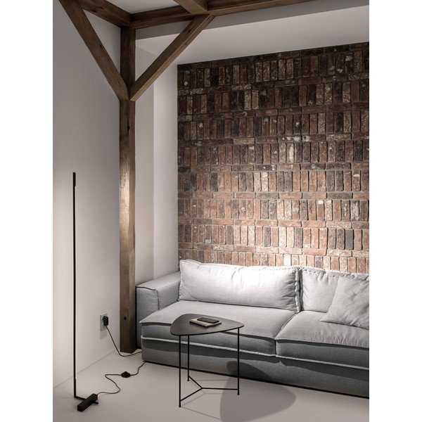 Melna metāla LED stāvlampa ar akrila stikla abažūru (augstums 140 cm) Raccio – Nova Luce-image-1