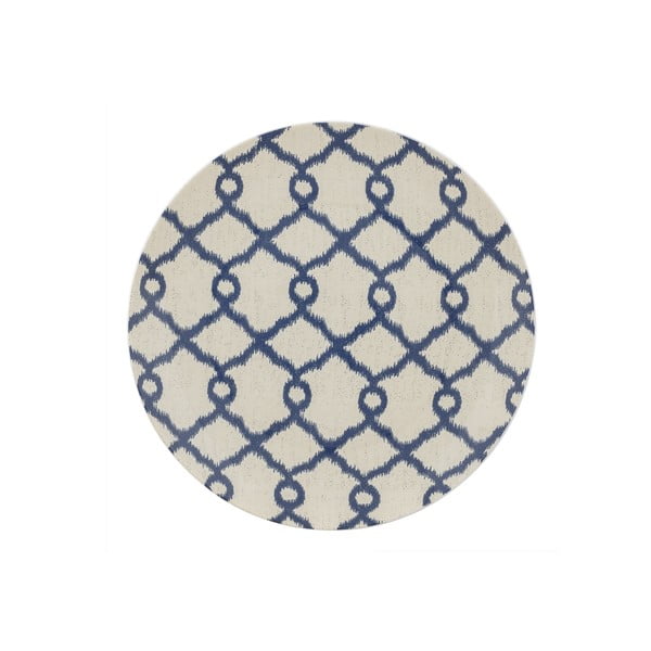 Bēši zils porcelāna šķīvis Villa Altachiara Papavero, ø 31 cm