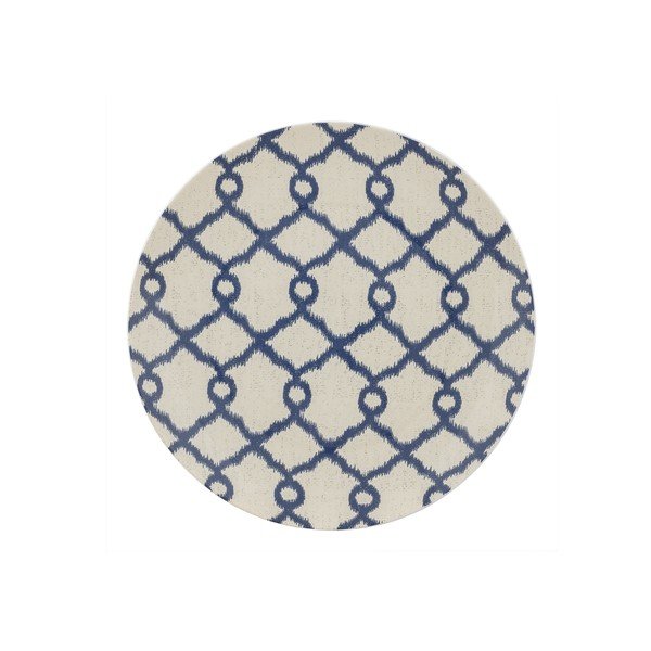 Bēši zils porcelāna šķīvis Villa Altachiara Papavero, ø 31 cm