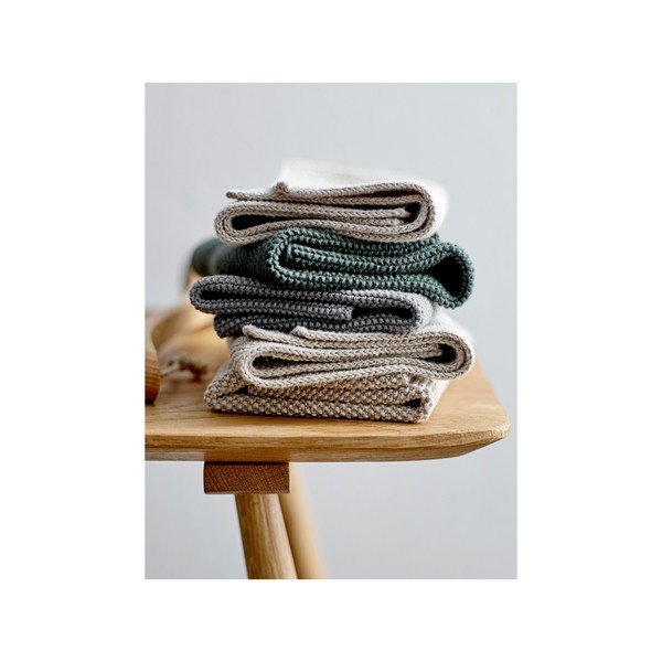 3 bēšu kokvilnas virtuves dvieļu komplekts Södahl, 30 x 30 cm-image-2