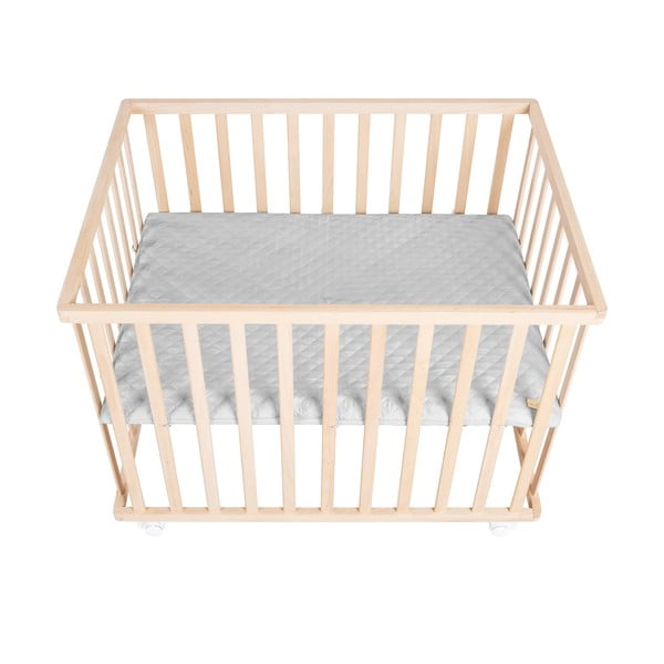 Pelēka dižskābarža masīvkoka bērnu sētiņa 75x100 cm Roba style – Roba-image-2