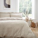 Bēša divguļamā gultas veļa 200x200 cm Tamba Stripe – Pineapple Elephant