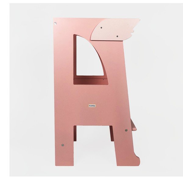 Rozā bērnu tornis Montessori – Rocket Baby-image-1