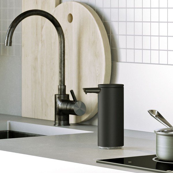 Matēti melns tērauda automātisks ziepju dozators 266 ml – simplehuman-image-1