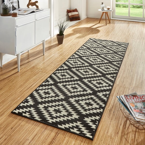 Melnbalts paklājs Hanse Home Basic Nordic, 80 x 200 cm-image-1