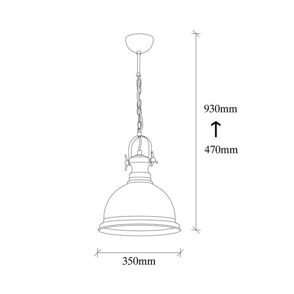 Metāla kulonu lampa dzeltenā krāsā Opviq apgaismojums Filio-image-2