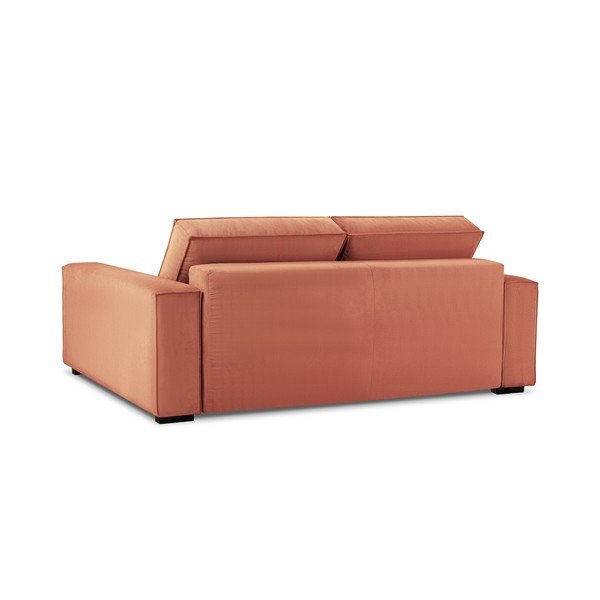 Rozā velveta izvelkamais dīvāns ar veļas kasti Mazzini Sofas Azalea-image-4
