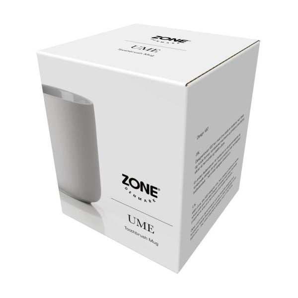 Gaiši pelēks keramikas trauks zobu birstēm Zone Soft Grey-image-3