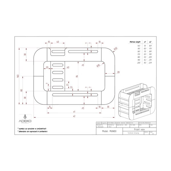 Dabīga toņa divstāvu bērnu gulta ar veļas kasti 90x200 cm Mundo – Adeko-image-3