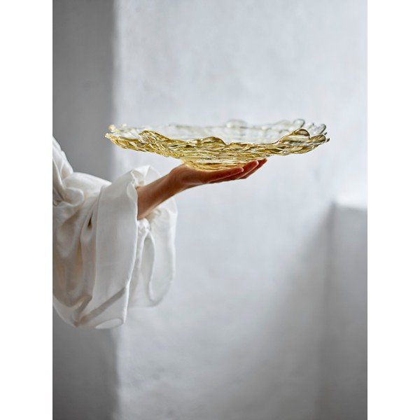 Bēša stikla bļoda ø 38,5 cm Asimi – Bloomingville-image-2