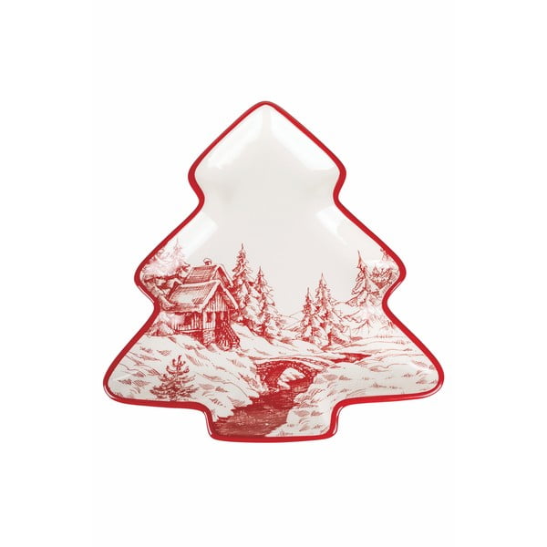 Ziemassvētku deserta šķīvis no dolomīta Villa d'Este Alaska Albero