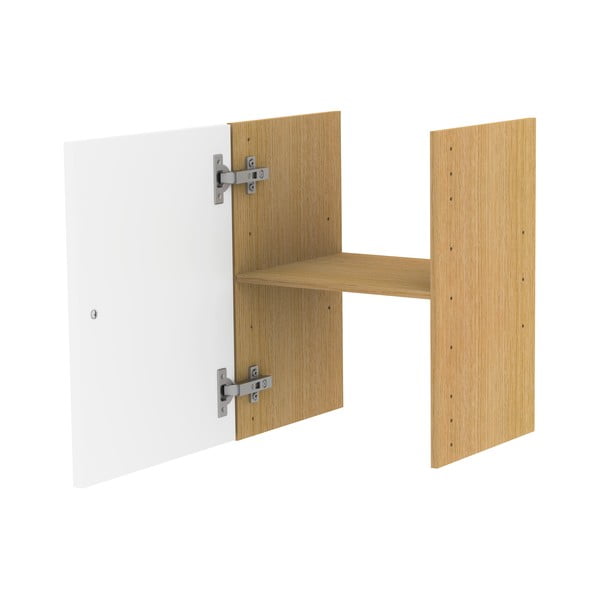 Balta moduļu plauktu sistēma ar durvīm 33x43,5 cm Z Cube – Tenzo-image-3