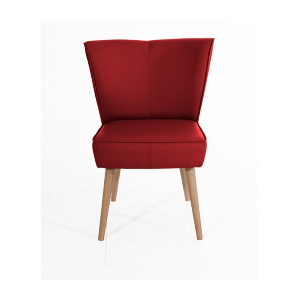 Sarkans mākslīgās ādas krēsls Max Winzer Beni Imitation