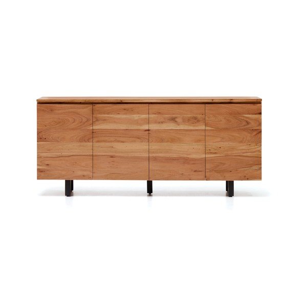 Dabīga toņa akācijas masīvkoka kumode 200x88x40 cm Uxue – Kave Home