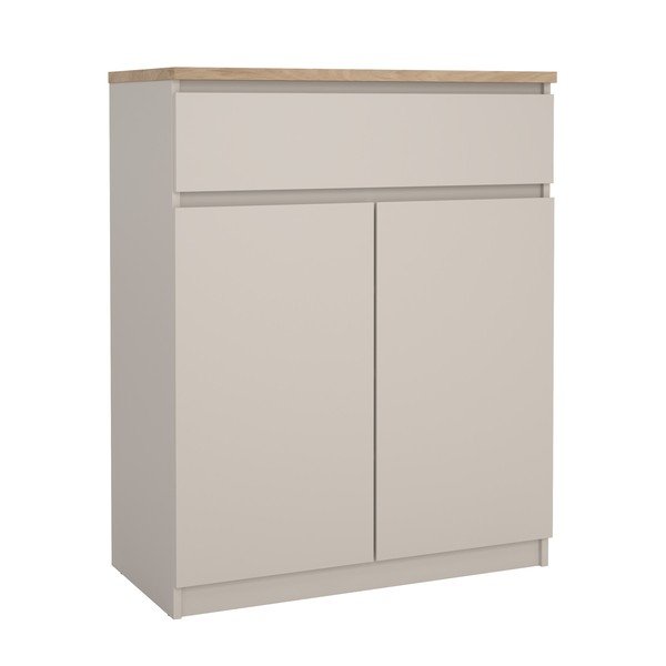 Krēmkrāsas kumode 80x100x40 cm Naia – Tvilum