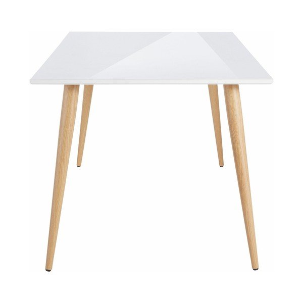 Glancēts balts ēdamgalds Støraa Canton , 160 x 90 cm-image-2