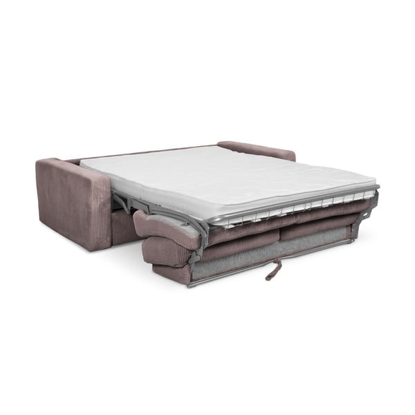 Dūmakaini rozā velveta salokāms dīvāns 195 cm Nona – Makamii-image-3