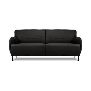 Melns ādas dīvāns Windsor & Co Sofas Neso, 175 x 90 cm