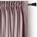 Gaiši brūns samta daļēji gaismu necaurlaidīgs aizkars 140x245 cm Pleat – Restilo