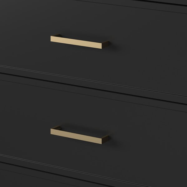 Melna kumode CosmoLiving by Cosmopolitan Westerleigh, 144 x 85 cm-image-1