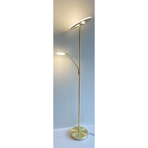 Zelta krāsas LED stāvlampa ar regulējamu spilgtumu (augstums 180 cm) Dent – Fischer & Honsel-image-1