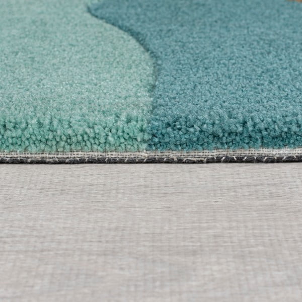 Tirkīza zils apaļš paklājs ø 133 cm Zest Infinite – Flair Rugs-image-4