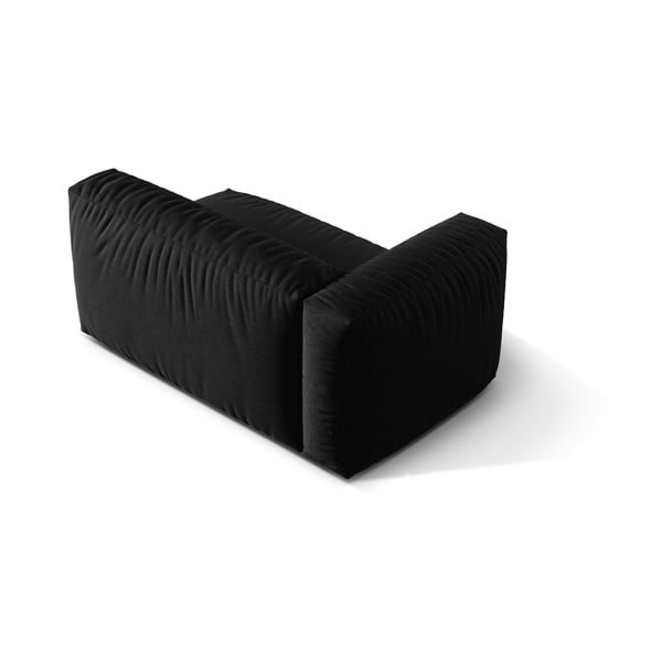 Melna modulārā dīvāna daļa (ar kreiso stūri) Martina – Micadoni Home-image-3