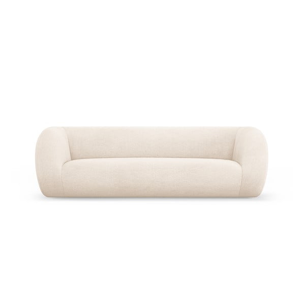 Krēmkrāsas dīvāns no buklē auduma 230 cm Essen – Cosmopolitan Design