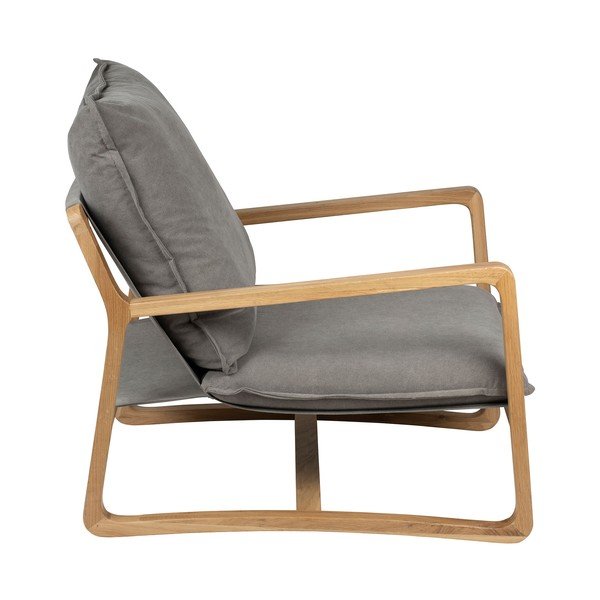 Pelēks koka dārza krēsls Azenon – Côté Table-image-3