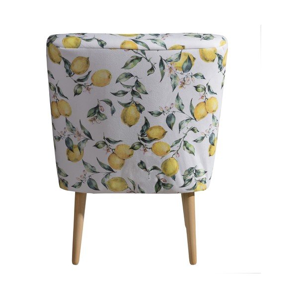 Balti dzeltens atpūtas krēsls ar rakstu Max Winzer Fiona Lemon-image-4