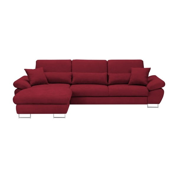 Sarkanais Windsor & Co Sofas Pi dīvāns, kreisais stūris