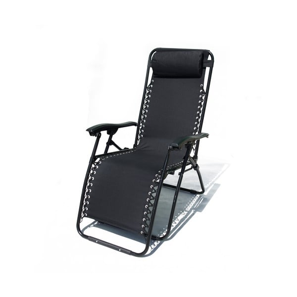 Melns metāla dārza krēsls Oxford – Rojaplast