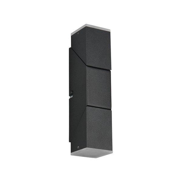 Matēti melna LED sienas lampa Raglan – Trio-image-1