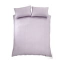 Gaiši violeta divguļamā gultas veļa no krepa auduma 230x220 cm Heatset Wave – Catherine Lansfield