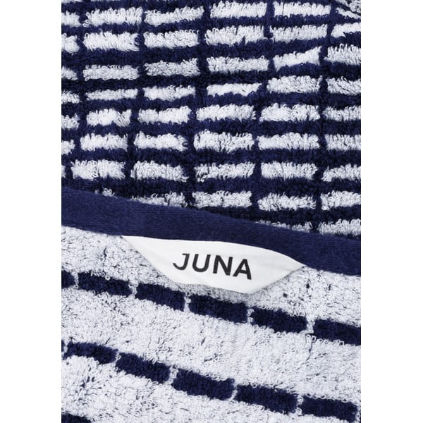 Balts/zils frotē dvielis no bambusa maisījuma 50x100 cm Nuance – JUNA-image-2