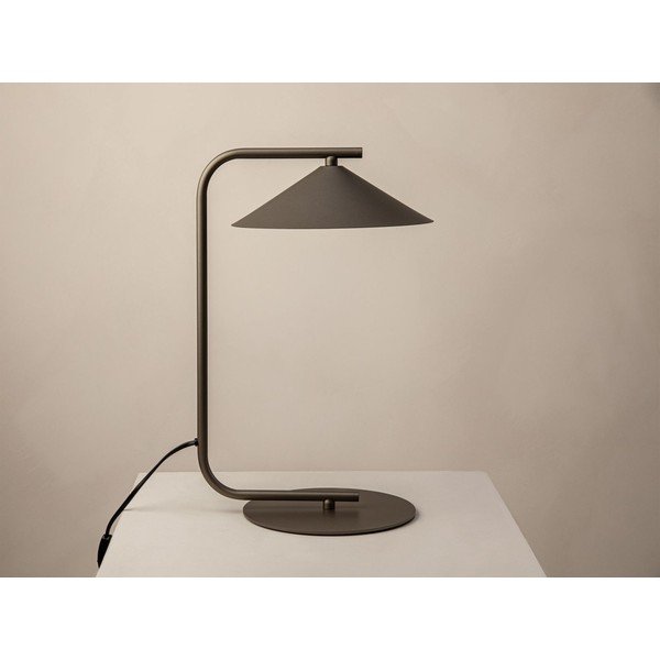Brūna metāla galda lampa (augstums 42 cm) Nocte – Micadoni -image-2