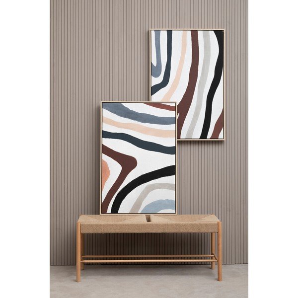 Gleznas (2 gab.) ar rāmi/uz audekla 63x93 cm Astratto – Premier Housewares-image-4