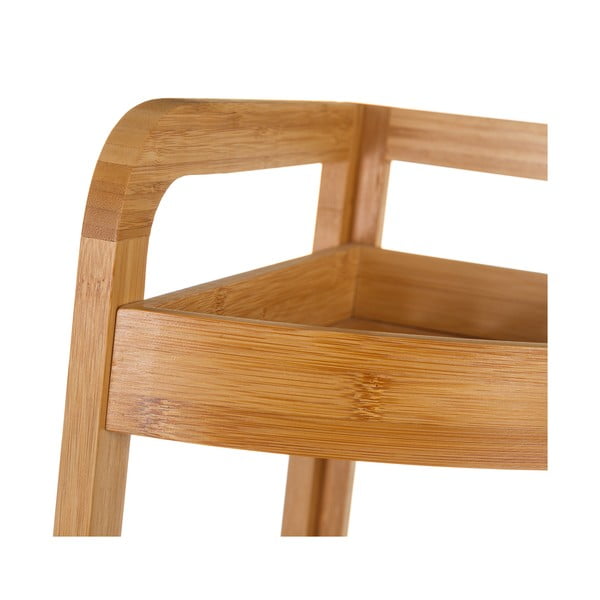 Trīs līmeņu bambusa stūra statīvs Casa Selección Bamboo-image-2