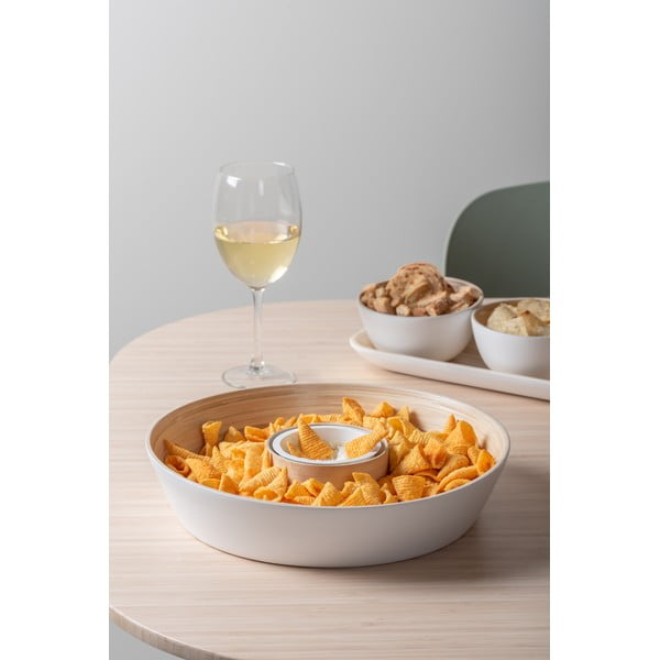 Balta bambusa servēšanas bļoda ø 30 cm Puro – PT LIVING-image-1