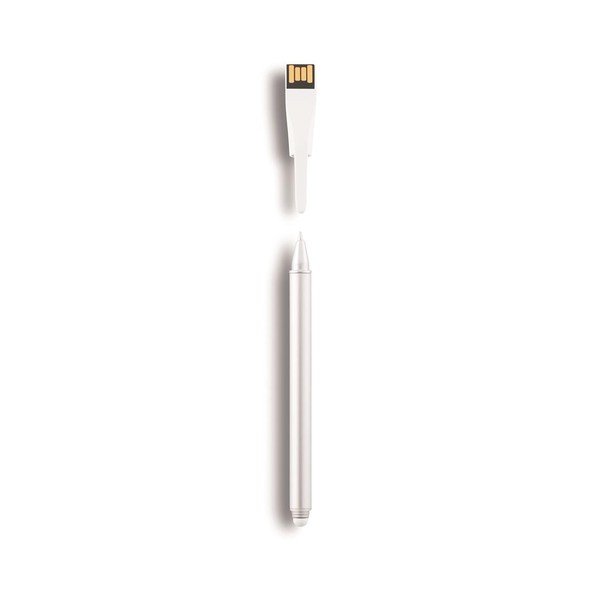 Rakstspalva ar USB disku Point 4GB, balta-image-2