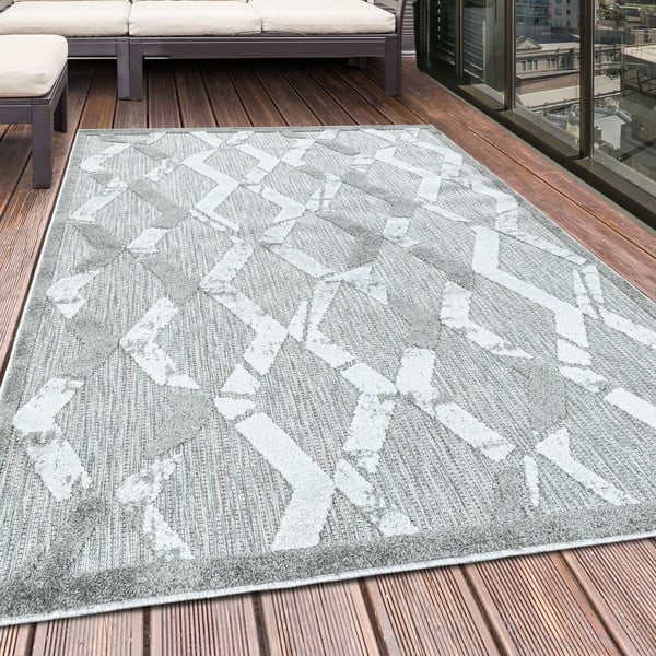 Gaiši pelēks āra paklājs 200x290 cm Bahama – Ayyildiz Carpets-image-1
