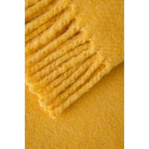 Dzeltens pleds ar kokvilnu Euromant Basics, 140 x 160 cm-image-2