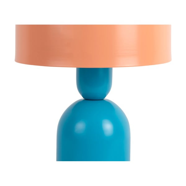 Zila/oranža galda lampa (augstums 24 cm) Double Funky – Leitmotiv-image-2