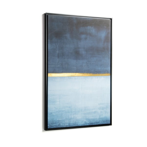 Zila glezna rāmī Kave Home Abstract, 60 x 90 cm